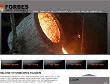 Tablet Screenshot of forbesfoundry.co.za